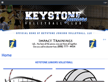 Tablet Screenshot of keystonejuniors.com